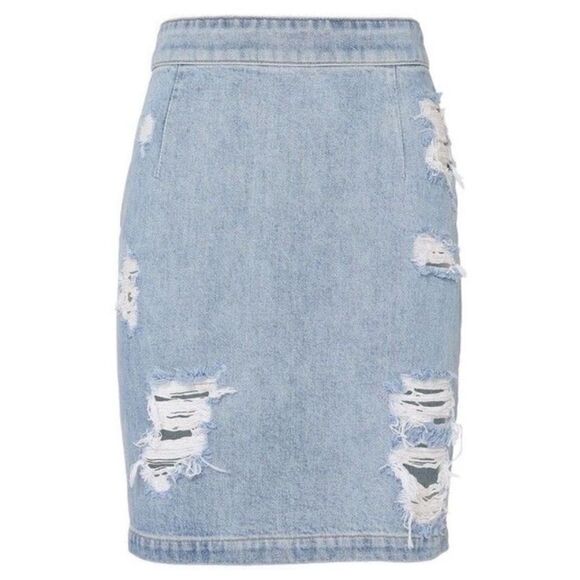 IRO distressed denim skirt Size Small - Picture 1 of 12